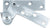 CRL Chrome Full Mortise Non-Handed 3/4" Offset Top Pivot