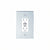 CRL Single Designer GFCI Oversize Clear Acrylic Mirror Plate