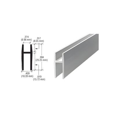 CRL Satin Anodized Aluminum D5610 'H' Bar