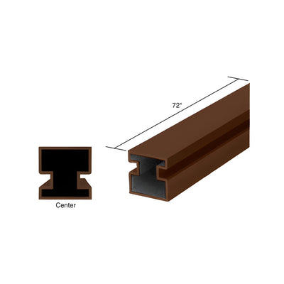CRL Duranodic Bronze 72" Center Post Extrusion