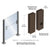 CRL Dark Bronze Lever Trim Glass Mounting Pad for 1900 Series Rim Panic