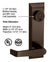 CRL Dark Bronze 1600 Series Prepped Lever Trim for 1900 Rim Panic Devices
