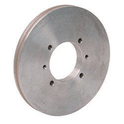 A 7-inch circular diamond flat and seam grinding wheel with a central mounting hole for VE1P edgers.