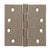 CRL Dull Nickel 4" x 4" Commercial Bearing Hinge