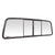 CRL OEM Replacement Duo-Vent Four Panel Slider With Light Green Glass for 1973-1996 Ford F-Series