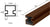 CRL Duranodic Bronze 146" Center Post Extrusion