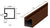 CRL Duranodic Bronze 72" End Post Extrusion
