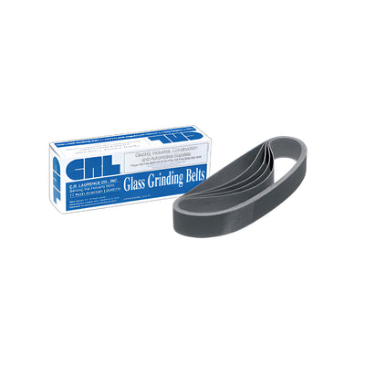 CRL 1-1/8" x 21" 40X Grit Glass Grinding Belt for Portable Sanders - 10/Bx
