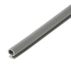 A close-up view of a gray vinyl bulb seal showing its T-shaped base and hollow bulb profile.