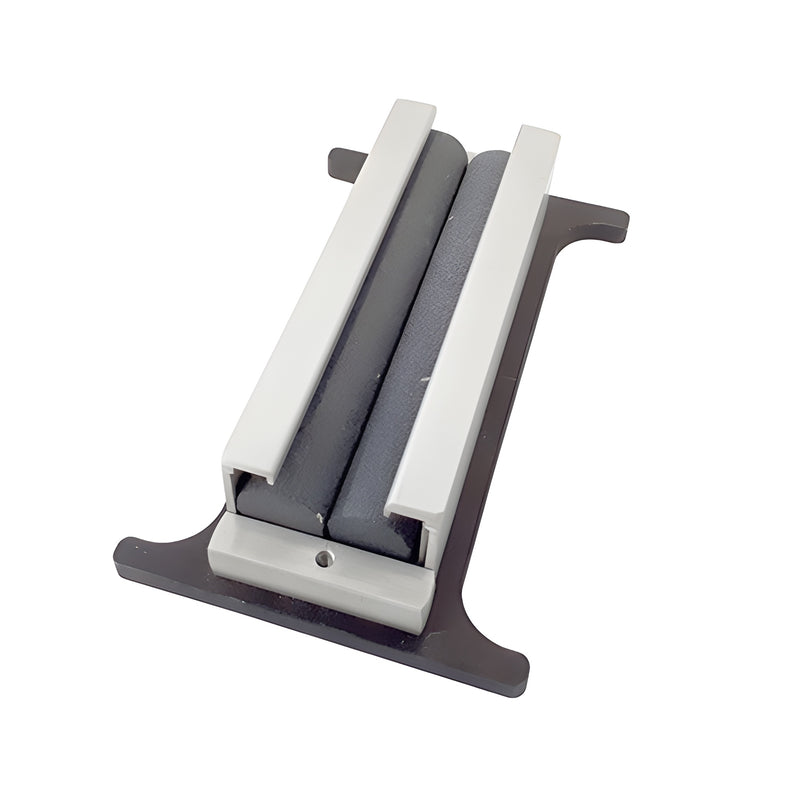 A CRL hand glass seamer tool featuring two parallel abrasive stones mounted on a metal base.