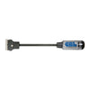 A full view of the 11-inch heavy-duty razor scraper with a clear handle and metal blade head.