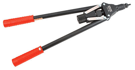 A manual CRL heavy-duty thread insert tool with long black handles and red grips.