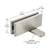 CRL Brushed Stainless Hydraulic Patch Fitting with 2-9/16" Setback - 90º Hold Open Model