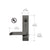 CRL Dark Bronze Jackson® Locking Flat Lever Outside Trim with Night Latch Function
