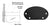 CRL Matte Black 350X Series Wall Mount End Cap