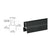 CRL Matte Black 100/150 Series 241" Bottom Rail