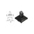 CRL Matte Black Intermediate Post Fitting