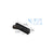 CRL Matte Black Right Offset Top Door Patch Fitting