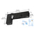 CRL Matte Black Right Offset Sidelite Mounted Transom Patch Fitting