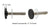 CRL Matte Black BMNW Stud Replacement Set
