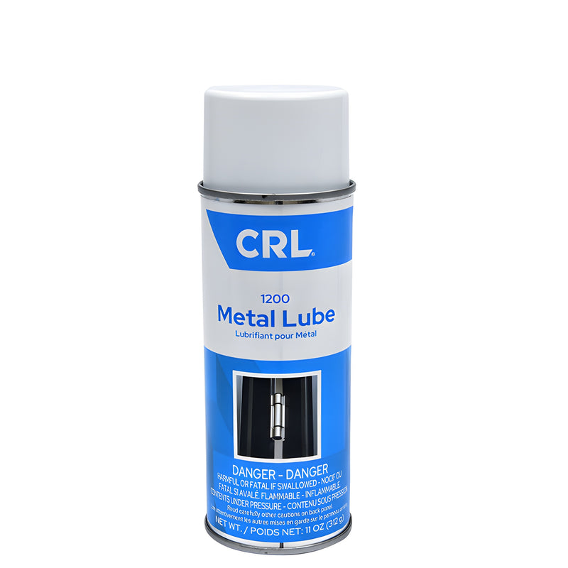 A single 11 oz. aerosol can of CRL Metal Lube standing upright against a white background.