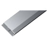 A section of mill finish aluminum rectangular tubing shown at an angle.