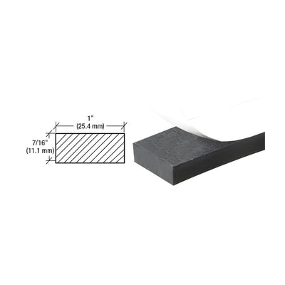 CRL Neoprene Sponge Weatherstrip 7/16" x 1" with Peel-Bak Adhesive