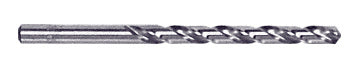 A steel No. 21 wire gauge jobber's length drill bit with a straight shank and 118-degree point angle.