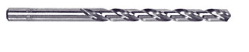 A steel No. 25 wire gauge jobber's length drill bit with a straight shank and 118-degree point angle.