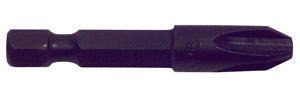 A close-up view of a black No. 3 Phillips screw gun bit measuring 1-15/16 inches in length.