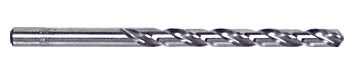 A steel No. 9 wire gauge jobber's length drill bit with a straight shank and 118-degree point angle.