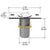 CRL Polished Stainless Dust Proof Keeper Non-Locking