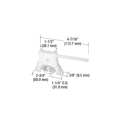 CRL 1-1/4" Nylon Sliding Screen Door Roller Assembly