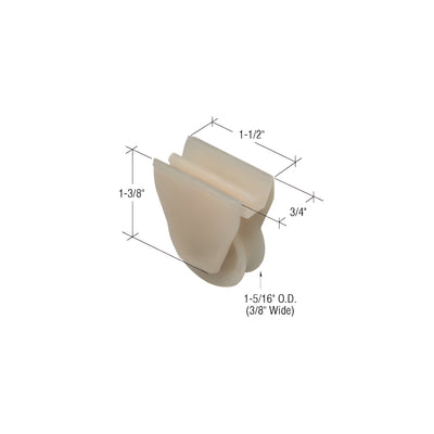CRL 1-1/4" Nylon Sliding Glass Door Roller with 3/4" Wide Housing for Likit Doors