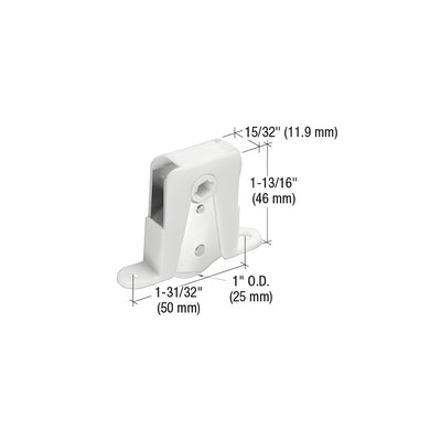 CRL 1" Nylon Sliding Screen Door Bottom Roller