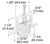 CRL 1" Nylon Sliding Screen Door Bottom Roller for Columbia Doors