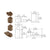 CRL Dark Bronze Offset Reversible Pivot Set with 1/8" Recess
