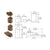 CRL Dark Bronze Offset Reversible Pivot Set Flush with Frame Face