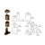 CRL Dark Bronze Offset Right Hand Pivot Set Flush with Frame Face