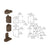 CRL Dark Bronze Offset Right Hand Pivot Set with 3/32" Recess