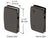 CRL Oil Rubbed Bronze Glass Swinging Door Lock Receiver for 700C0RB