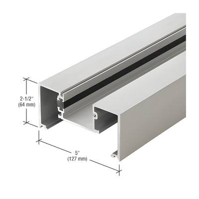 CRL-U.S. Aluminum Open Back Vertical Mullion, Thermally Improved, Clear Anodized Class 1 - 24'-2"
