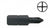 CRL 1/4" Hex No. 1 Point Undercut Phillips Insert Bit
