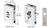 CRL Polished Chrome Glass Swinging Door Lock with Indicator for 5/16" to 1/2" Glass
