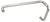 CRL Polished Chrome 8" Pull Handle and 18" Towel Bar BM Series Combination Without Metal Washers