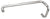 CRL Polished Chrome 6" Pull Handle and 18" Towel Bar BM Series Combination Without Metal Washers