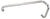 CRL Polished Chrome 8" Pull Handle and 24" Towel Bar BM Series Combination Without Metal Washers