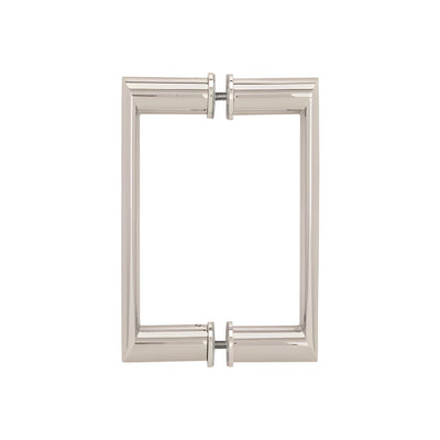 CRL 8" Polished Nickel Back-to-Back Oval/Round Pull Handle