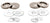 CRL Polished Nickel Replacement Washers for Back-to Back Solid Pull Handle