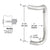 CRL Polished Stainless 8" Single Offset Door Pull